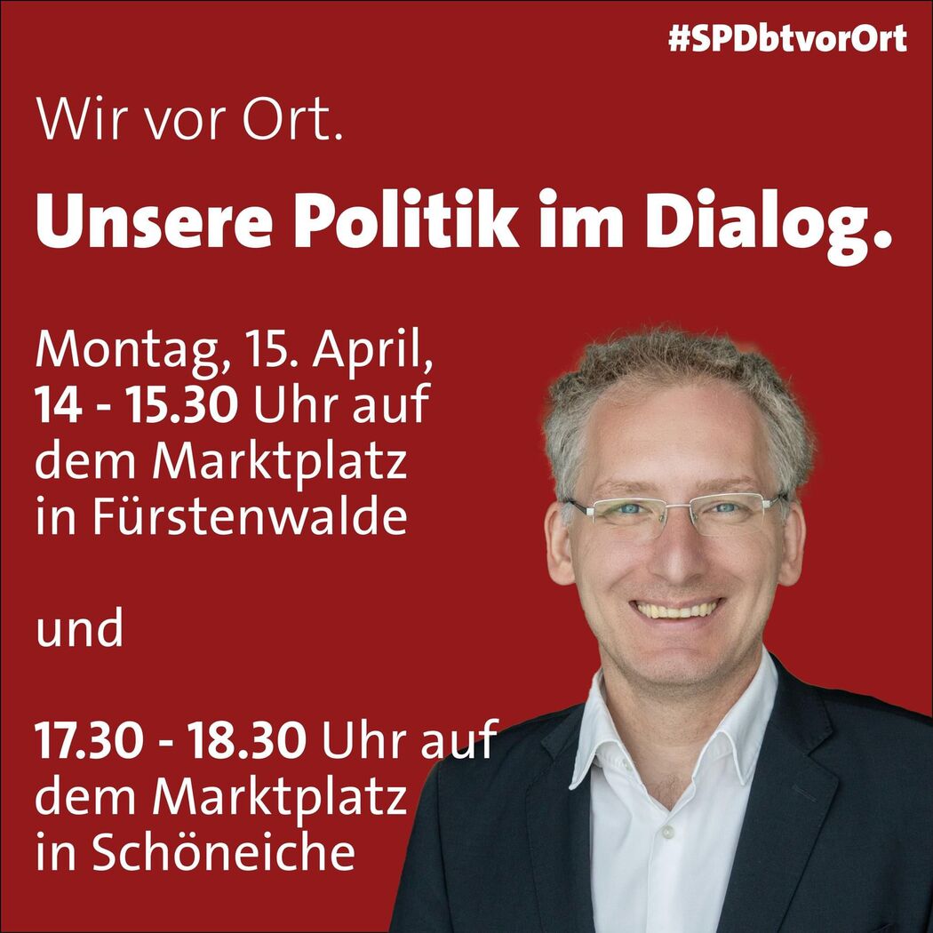 Wir vor Ort. Politik im Dialog.